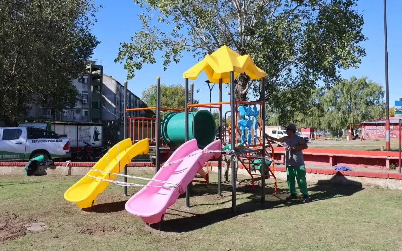 Nuevos juegos para el barrio 5 de Mayo