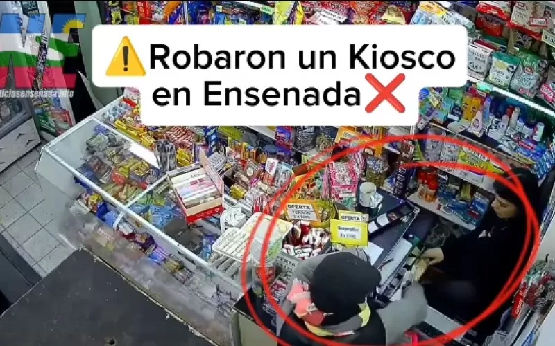 Robaron un kiosco en Ensenada: ocurrió en San Martín entre De La Paz y Perú