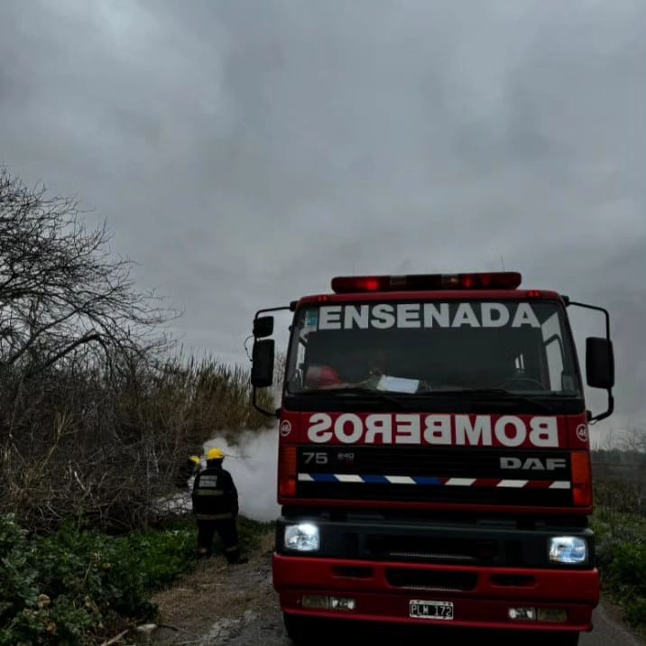 No estoy mintiendo, Ensenada se prende fuego: ardió un basural en Punta Lara